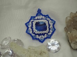 Handmade royal blue pendant