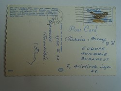 H34.2  FRADI FTC Aranycsapat - LAKAT KÁROLY  által írt képeslap Montreal 1969.7.28. Takács II.-nek