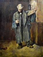 1910 - 1920 körül Magyar festő : " KÉTES ALAK "