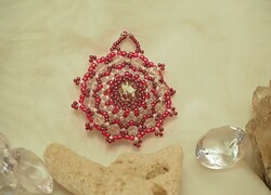 Handmade pink pendant