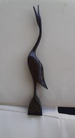 Crane bird made of wood