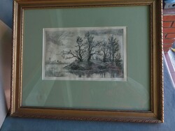 Older etching by Arnold Gross