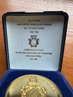 Nagykőrös 625-year commemorative medal 1993