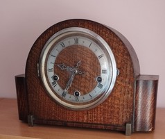 English art deco mantel clock