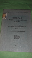 1940.Utasítás a légoltalmi riasztó szolgálat ellátására könyv a képek szerint PALLAS