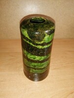 Iparművész kerámia váza - 15 cm magas