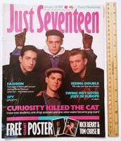 Just seventeen magazine 87/1/28 curiosity killed cat swing out sister joey tempest europe 8th wonder