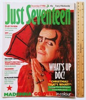 Just Seventeen magazin 86/12/17 Doctor & The Medics Madonna Go West Bob Holness