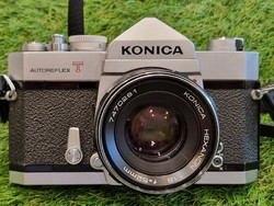 Fényképező - GYÖNYÖRŰ KONICA AUTOREFLEX T + HEXANON 1.8 52 mm objektív
