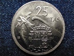 Spain francisco franco (1936-1975) 25 pesetas 1957 1971 aunc (id49509)