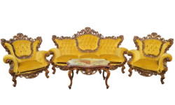 A708 richly carved baroque rococo set