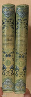 1886 Méhner edition vörösmarty mihály's epic poems i.-ii. Gilded pages - very nice condition!