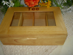 Wooden tea storage box