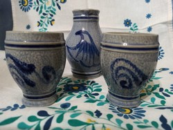 German ceramic jug and glass