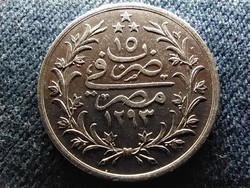 Egypt II. Abdul hamid (1876-1909) .833 Silver 10 qirsh 1889 w rare (id64983)