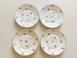Old Rosenthal Selb Bavarian porcelain small plate with flowers 4 pcs