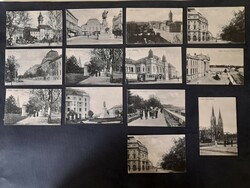 Szeged postcards in one, 13 pcs