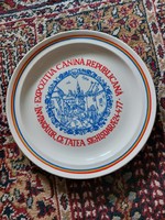 Transylvanian (Segesvár) decorative plate, 1970s