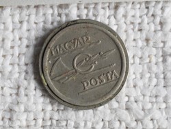 Hungarian post, telephone coin, tantus, b farkas, from 1946