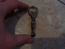 Women's nude copper bottle opener