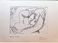 Picasso igazi remekműve! - rézkarc, monotípia - leárazáskor nincs felező ajánlat