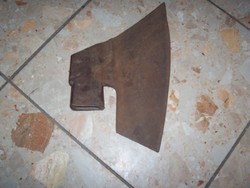 Marked antique iron ax