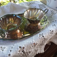 Silver plated serving set