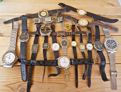 19 Pcs. Miyoko, guess, citizen, levis, bernard florentin, omax, etc. wristwatch.
