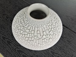 The Zsolnay vase designed by János Fekete has a rare plastic silvery-white glaze