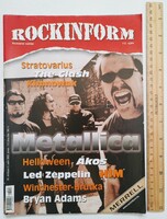 Rockinform magazine #112 2003 metallica him clash kimnowak helloween ákos zeppelin adams winchester