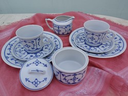 Porcelain breakfast set for 2 with Immortelle pattern, 9 pieces