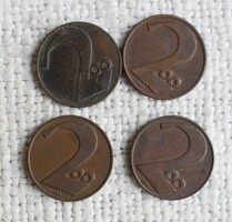 Austria 200 kroner, 1924, money, coin, 4 pieces