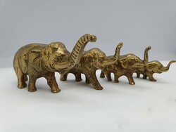 Réz elefánt 4 darab