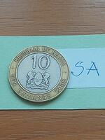 Kenya 10 shillings 2005 mzee jomo kenyatta, bimetal sa