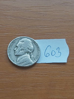 USA 5 cents 1970 d, jefferson 603.