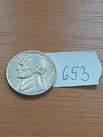USA 5 cents 1985 d, jefferson 653.