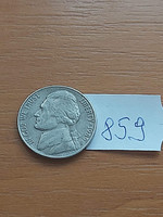 USA 5 cents 1989 p, jefferson 859.