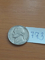 USA 5 cents 1986 p, jefferson 773.