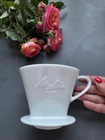 Melitta porcelain coffee filter