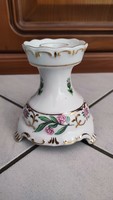 Flawless Hólloháza hand-painted and gilded porcelain candle holder