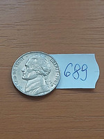 USA 5 cents 1982 d, jefferson 689.