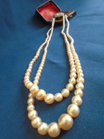 Antique 2-row pearl necklaces.