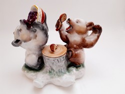 Lomonosov porcelain, calamari, bears