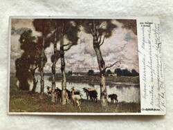 Antik, régi képeslap                              -6.