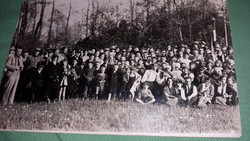 Antique 1929. Hook group maybe school trip photo postcard according to the pictures
