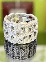 Lenyűgöző-káprázatos ezüst gyűrű