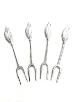 Silver mini cocktail forks
