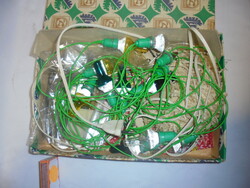 Retro Christmas string of lights, string of lights in a box 