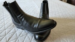 Prada numbered luxury black leather sole also men's shoes ankle boots m : 9/ 43