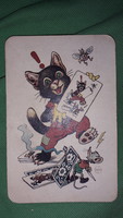 Antique black cat playing card rarity as shown in pictures